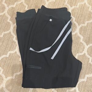 Figs Black high waist, Zamora jogger scrub pants